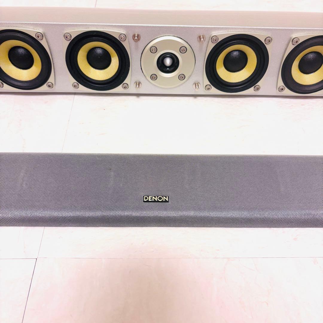 【美品】DENON SC-C7L センタースピーカー シルバー 動作音質良好