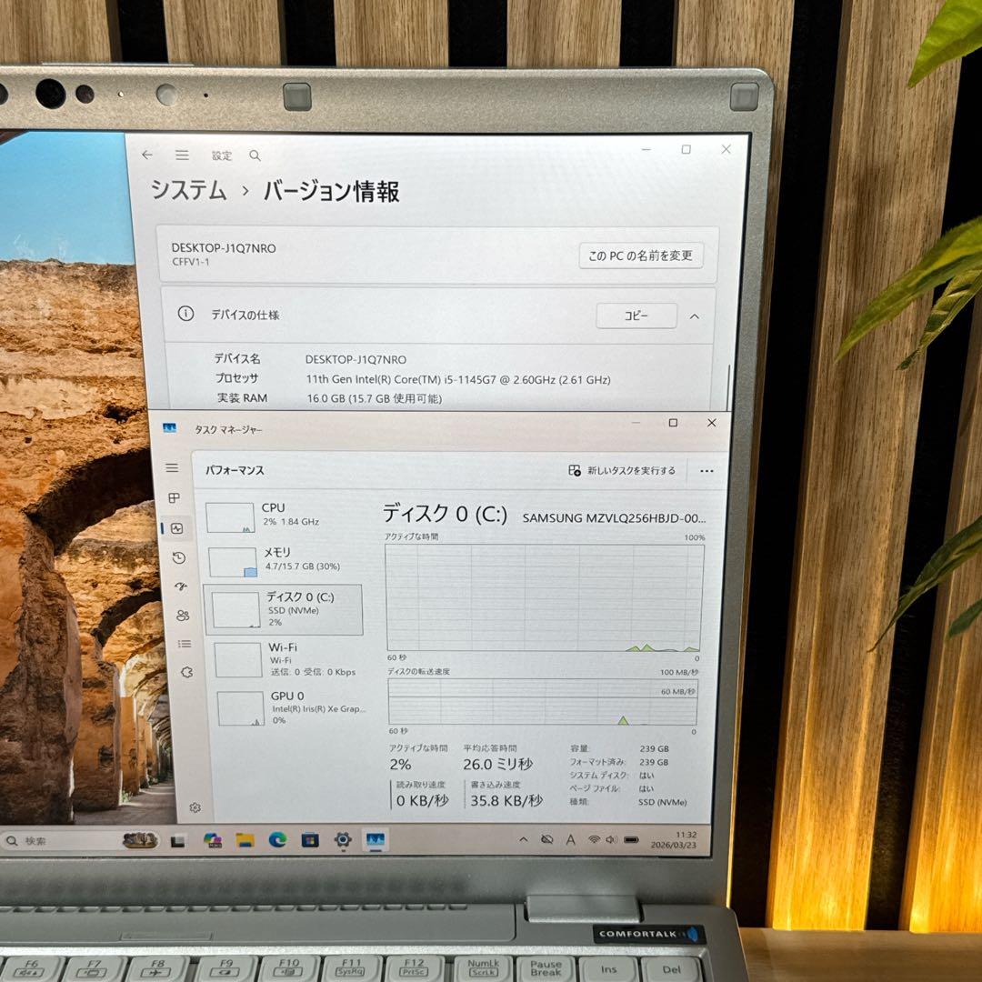 高画質 新型2022年モデル‼️Let’s note FV1☘16GB☘ノートPC