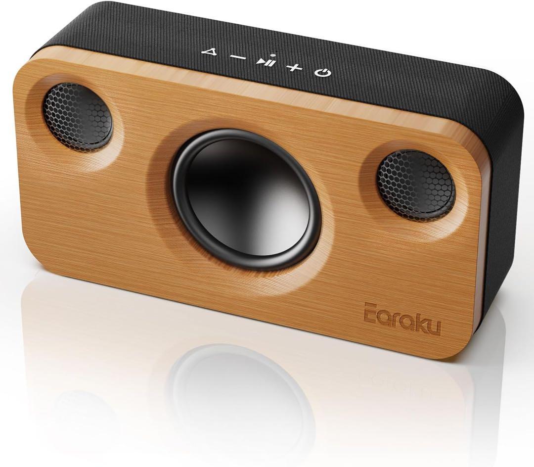 天然竹製　30w強力出力　EARAKUワイヤレスBluetooth スピーカー