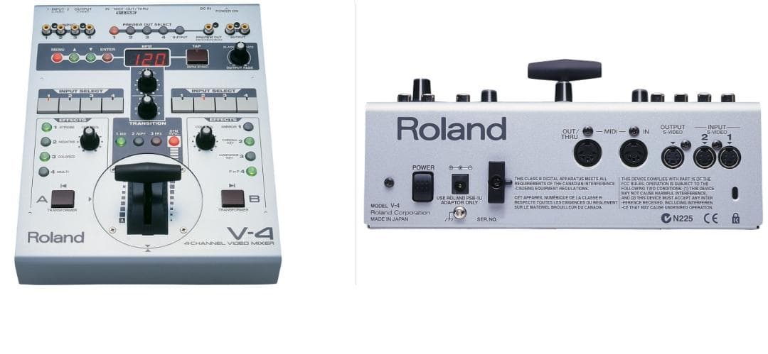 Roland ローランド V-4 bideoミキサー　映像切替機　動作確認済