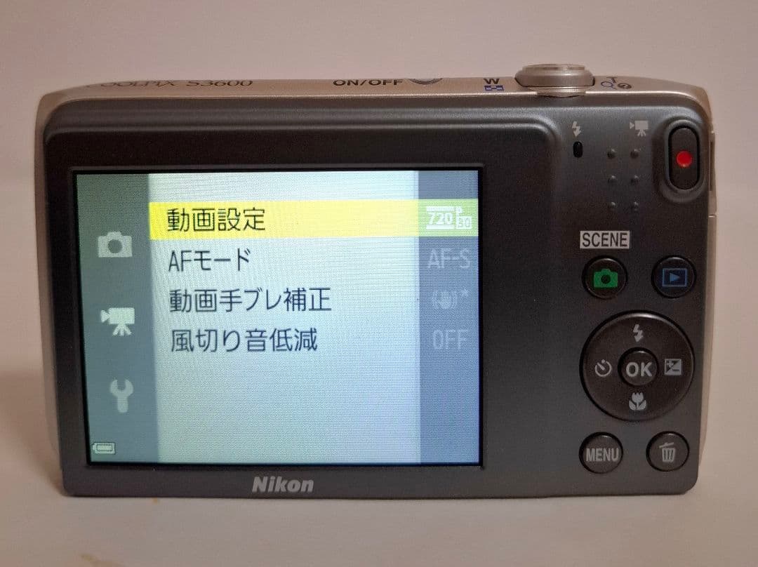 [美品]NIKON クールピックス COOLPIX S3600 コンデジ