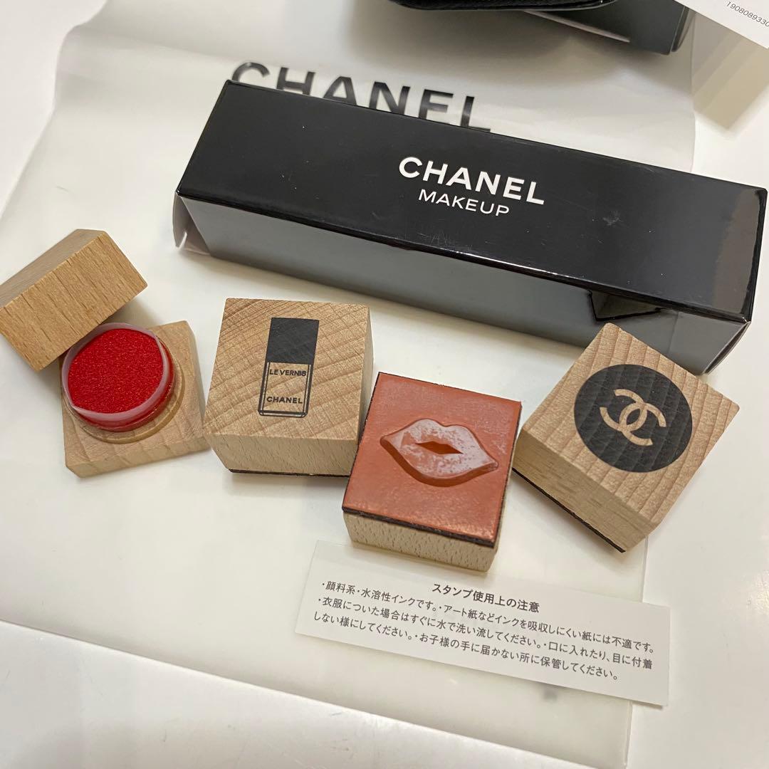 シャネル ノベルティ スタンプ 両面ミラー チャーム ネイルケアキット セット