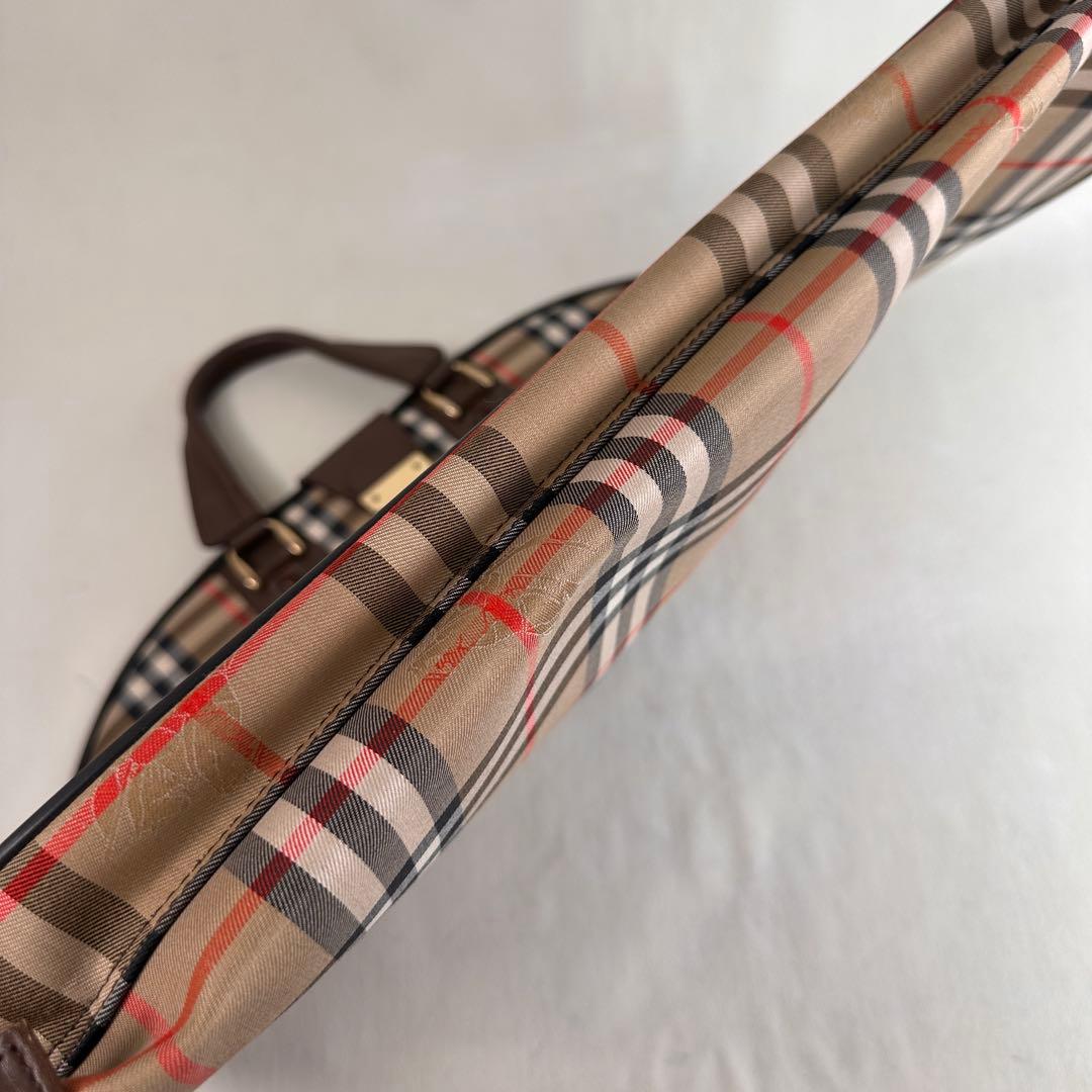 希少 Burberrys ガーメントバッグ ノバチェック 鍵付き