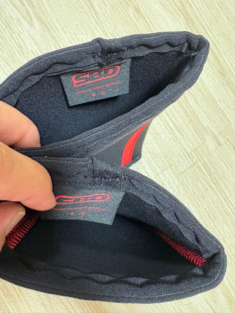 SBD Elbow Sleeves S 黒/赤