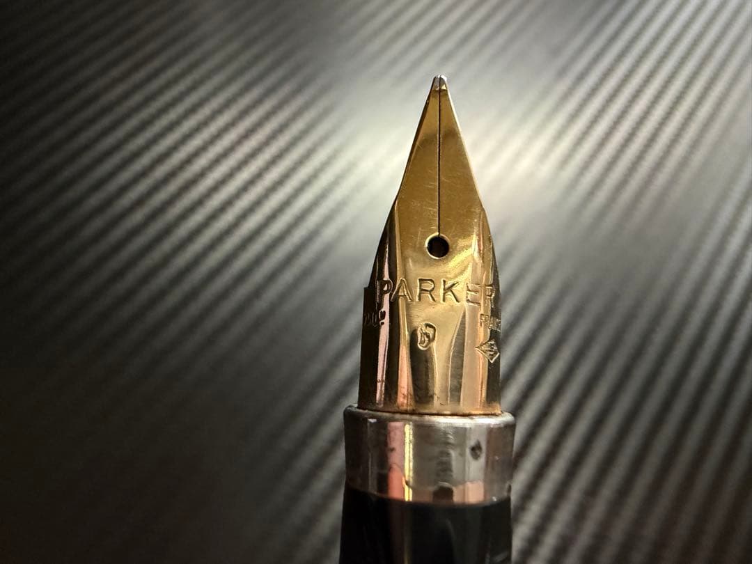 極美品 パーカー 75 万年筆 18K フランス仕様 バーメイル M 中字