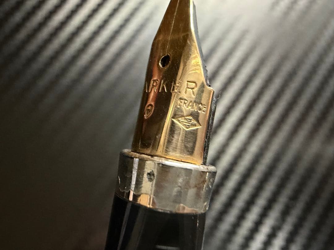 極美品 パーカー 75 万年筆 18K フランス仕様 バーメイル M 中字