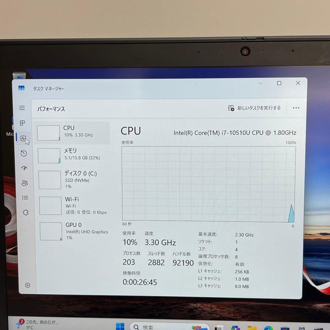 レノボThinkpad X13 Gen 1 i7-10510U 16GB 512