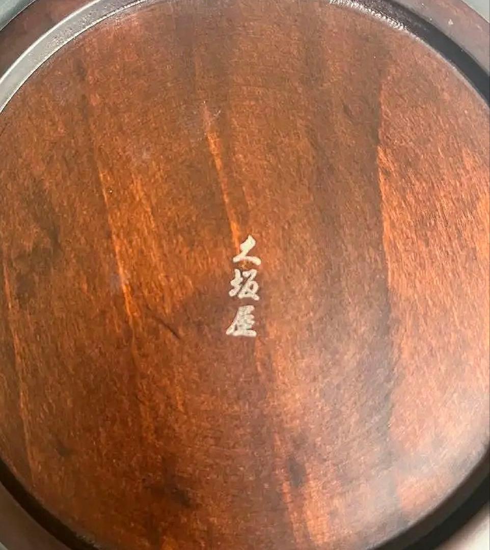 軽井沢彫 菓子器 桜型 木製 高級 和食器 大阪屋購入