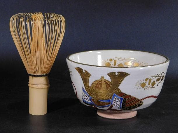 【茶道具　橋本　永豊　乾山写　兜文　茶碗（共箱）】