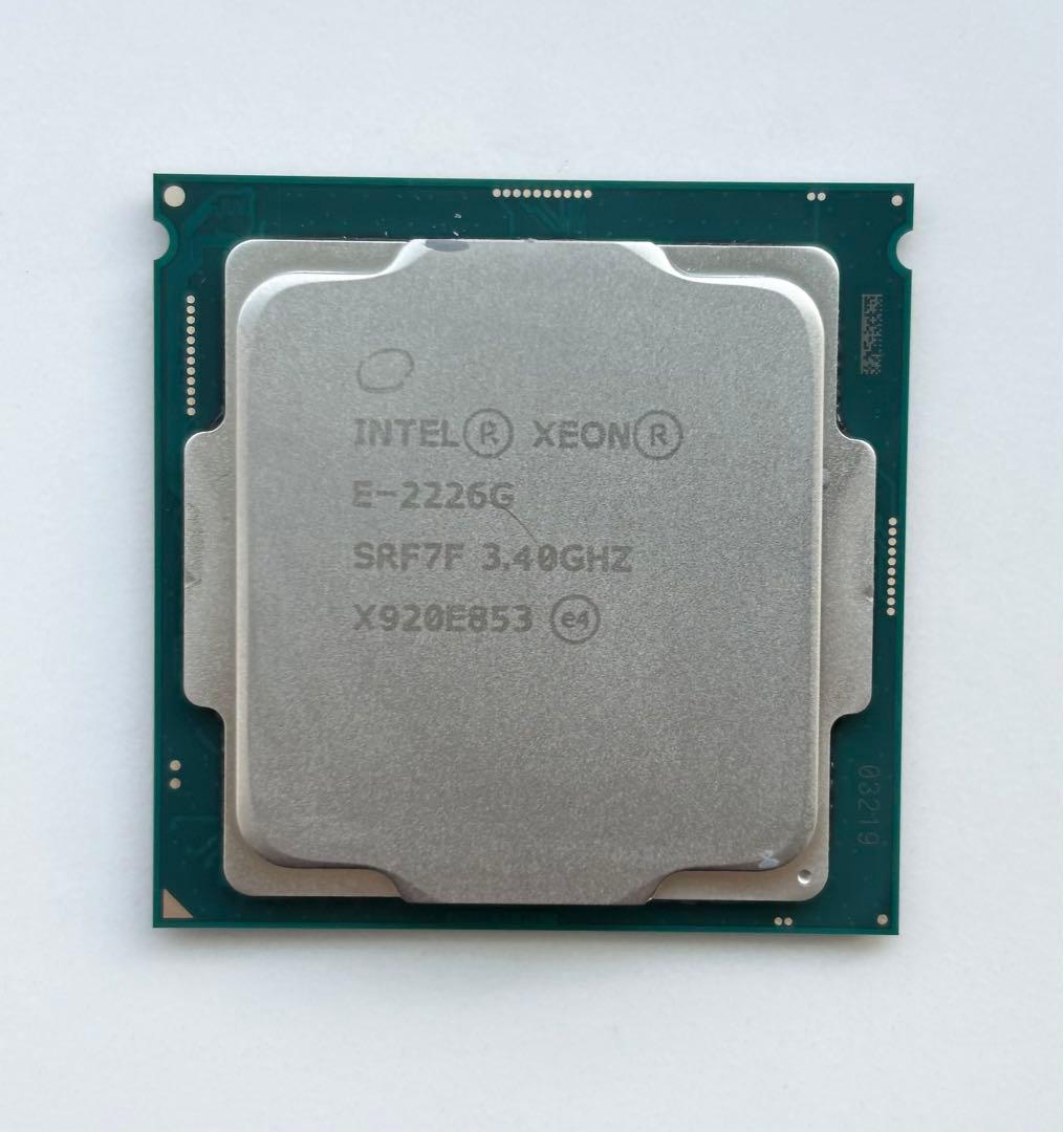 INTEL XEON E-2226G 6コア インテル CPU 動作確認済み