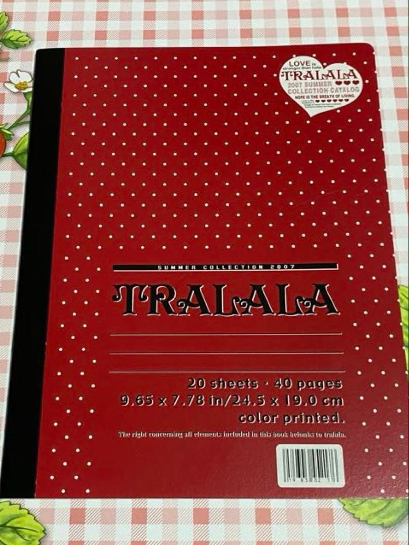 非売品　TRALALA トゥララ　ノート　ノベルティ　平成　ギャル　当時物