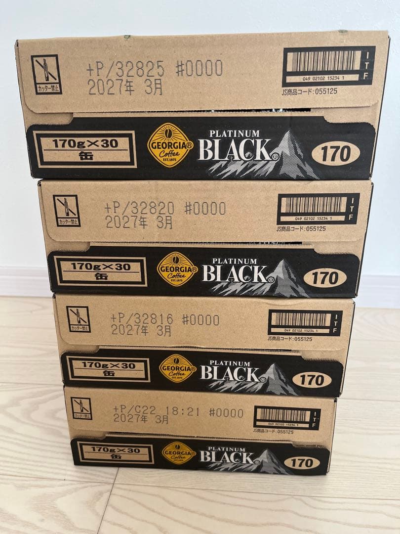 コカコーラ ジョージアコーヒー プラチナムブラック 4ケース 賞味期限最新