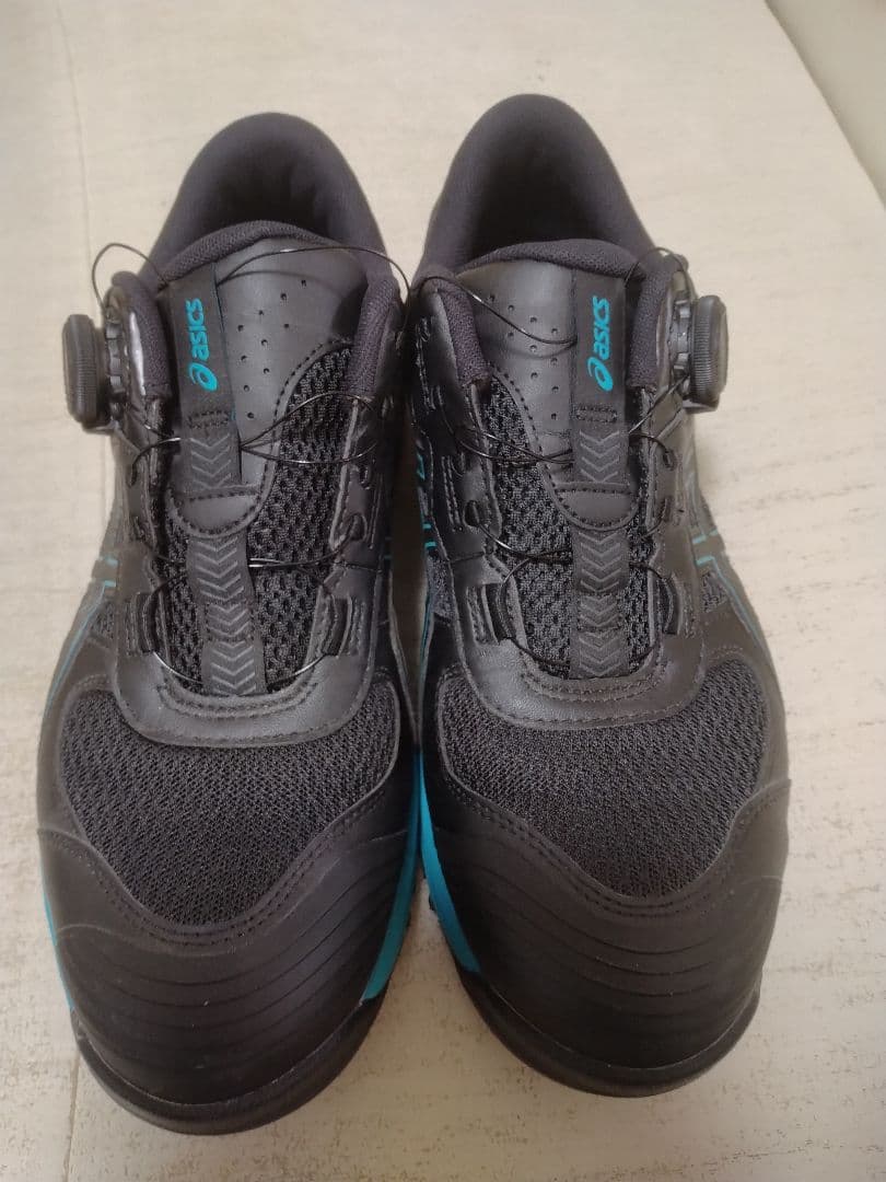 ASICS 安全靴 ダイヤル式 黒/青