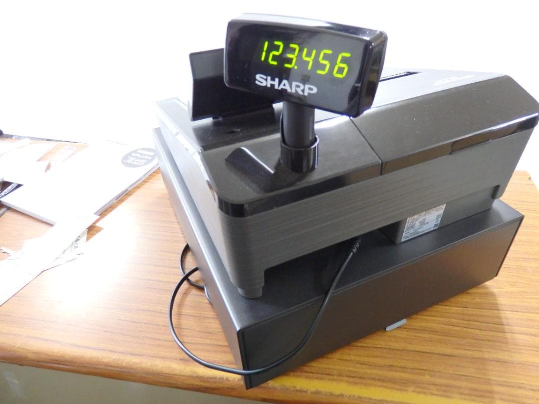 4220 美品 設定無料 SHARP XE-A407 レジスター オートカッター
