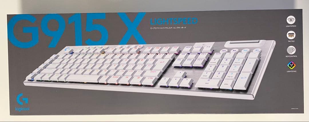 logicoolロープロファイルワイヤレスゲーミングボード