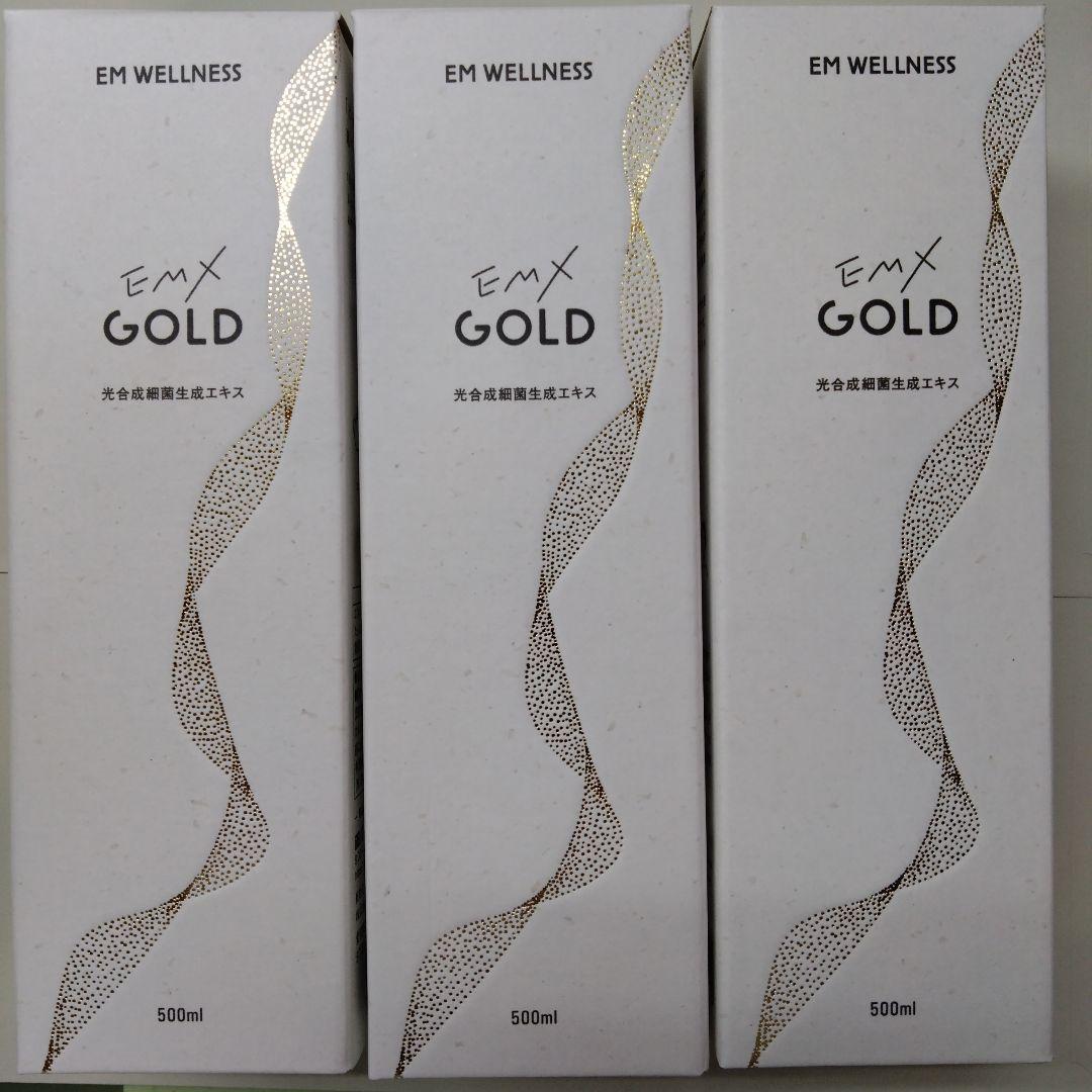 EM X GOLD イーエムエックスゴールド 500mL 3本セット箱に傷汚れ有