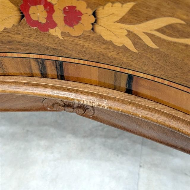 イタリア象嵌細工猫足チェスト