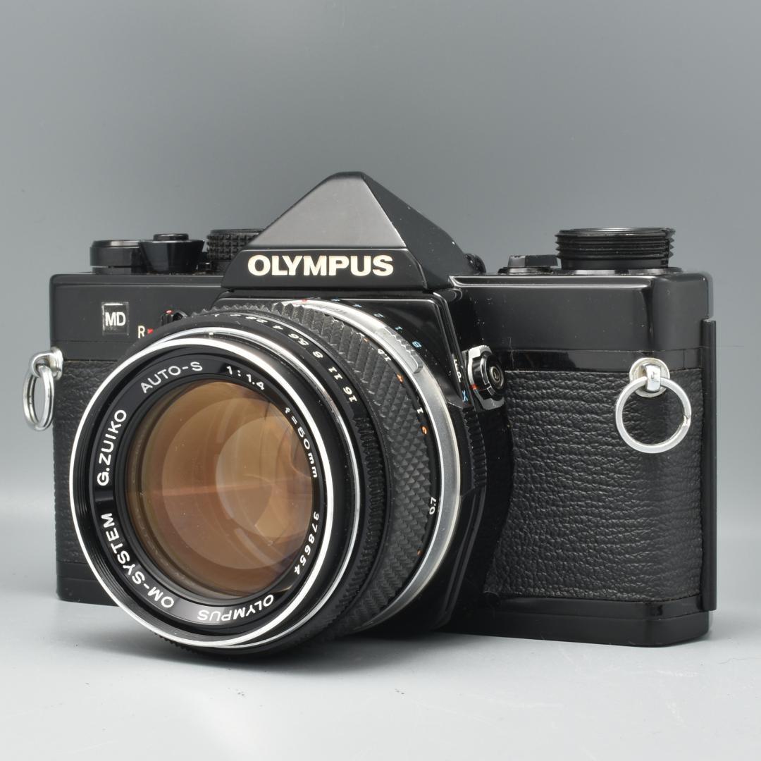 整備済 Olympus OM-1 MD Black 50mm F1.4 動作OK