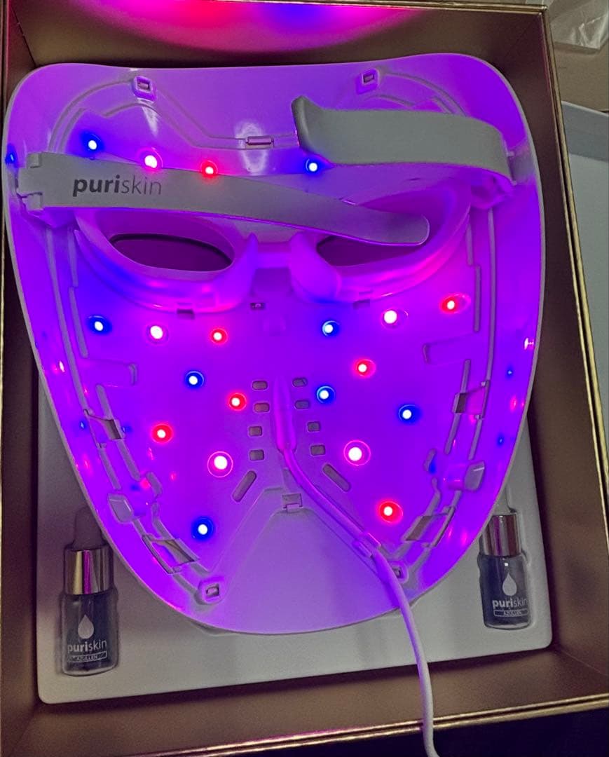 puriskin LEDマスク ゴールド　２個セット