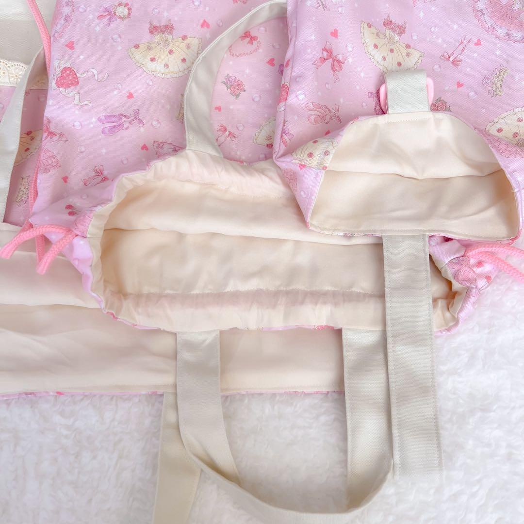 入園セット　入学セット　5点　バレエ　ピンク　かわいい　女の子　入学準備　春