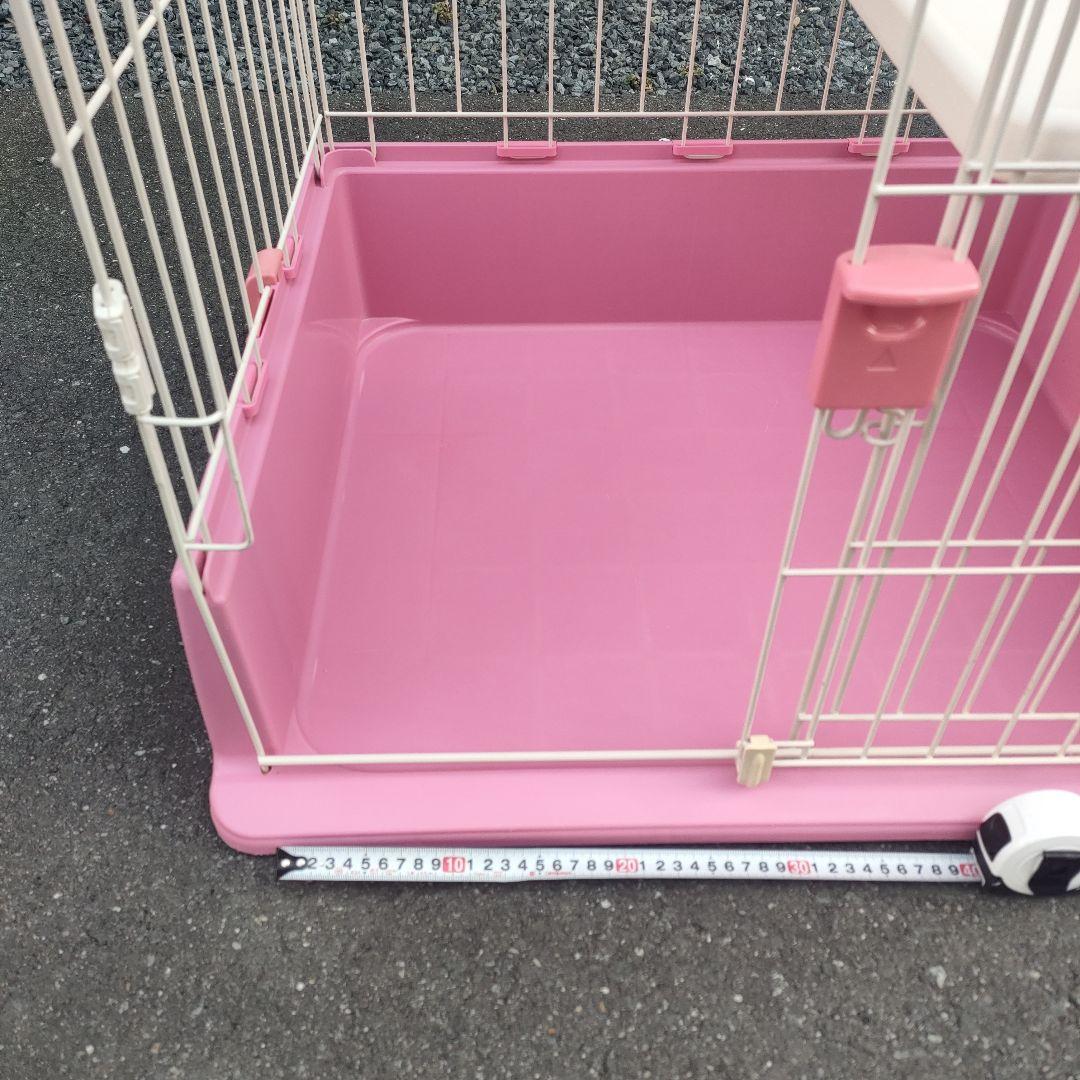 Richell 猫用 ラクリーンケージ 700H ピンク ペットゲージ