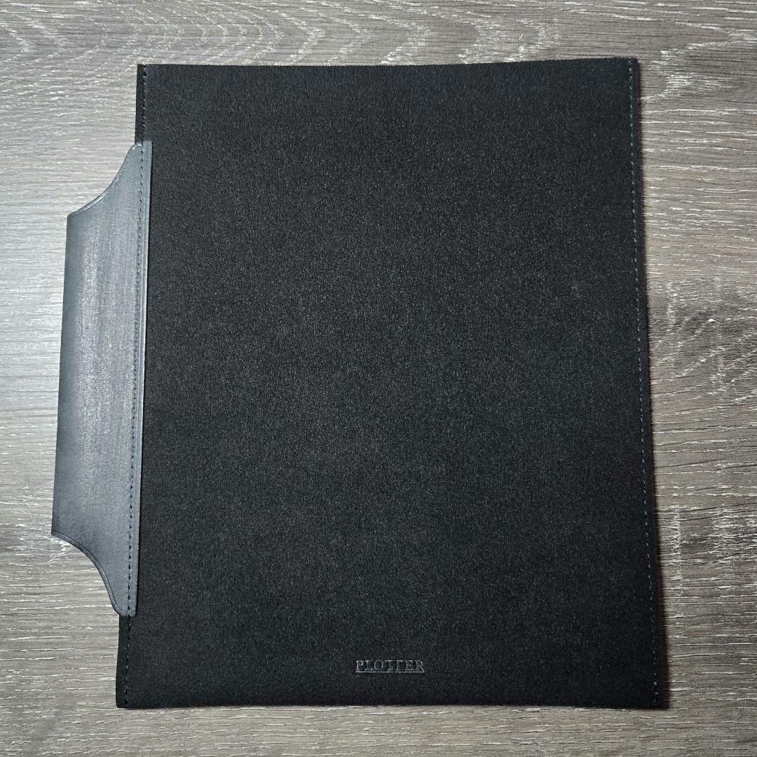 【美品】PLOTTER レザーバインダーケース バイブルサイズ ブラック