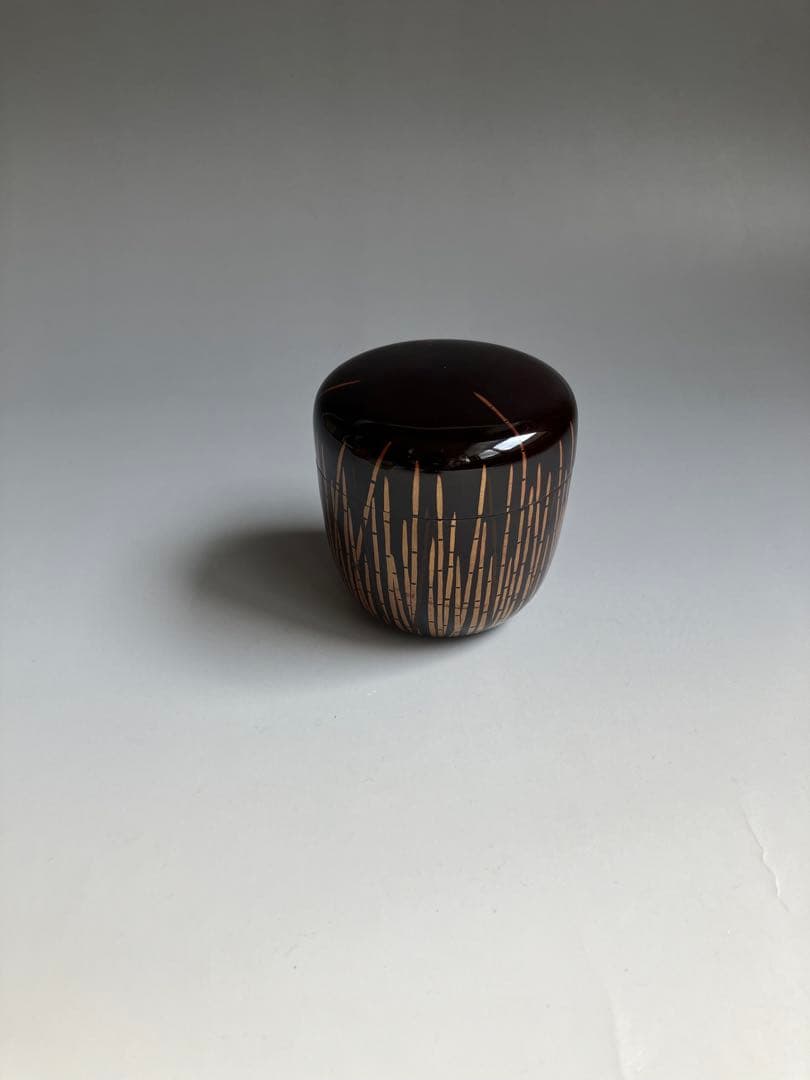 骨董　江戸時代　木賊蒔絵　棗　とくさまきえなつめ　茶道具　漆器