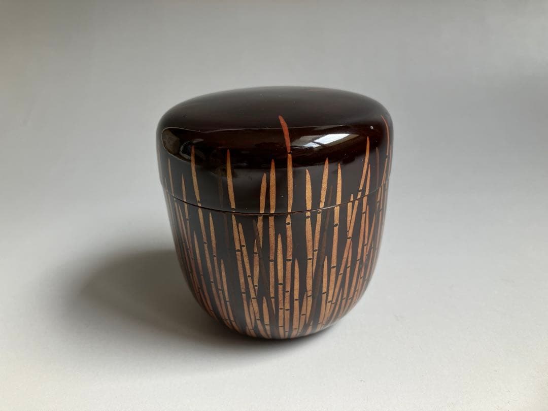 骨董　江戸時代　木賊蒔絵　棗　とくさまきえなつめ　茶道具　漆器