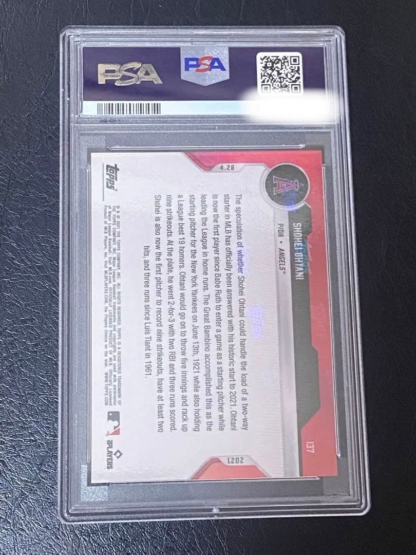 【大谷翔平 PSA9】本塁打トップ 先発登板　topps now カード