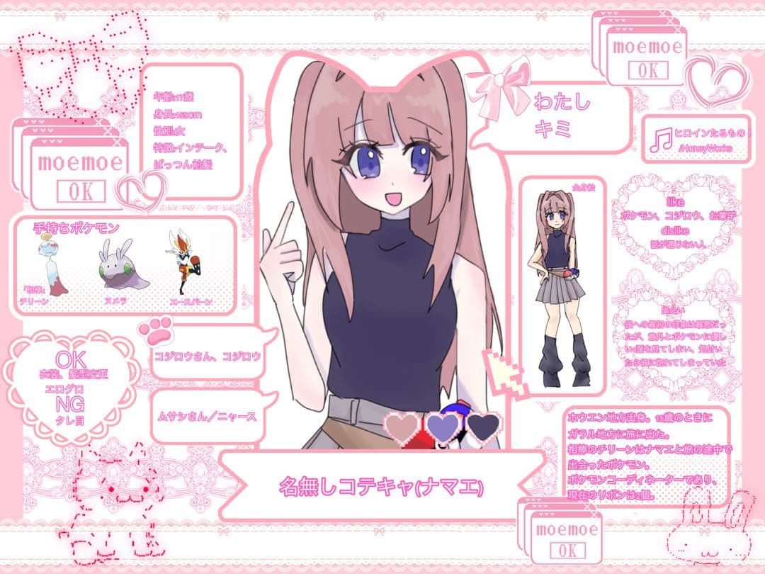 あまい様 コテキャ詳細