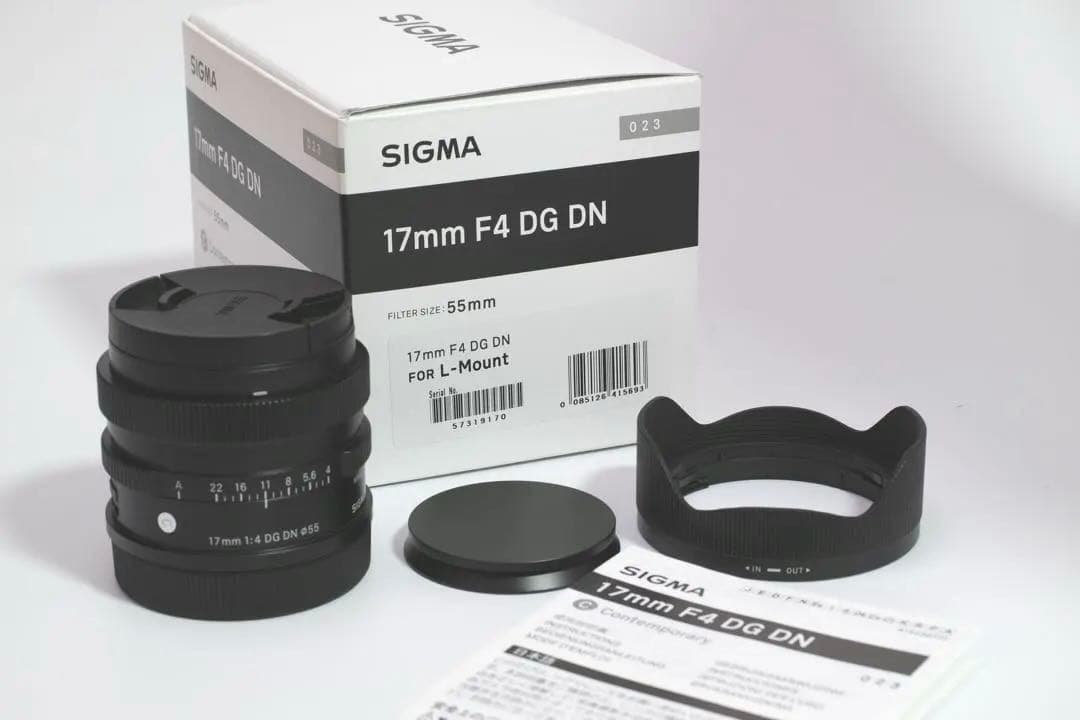 SIGMA 17mm F4 DG DN Contemporary Lマウント美品