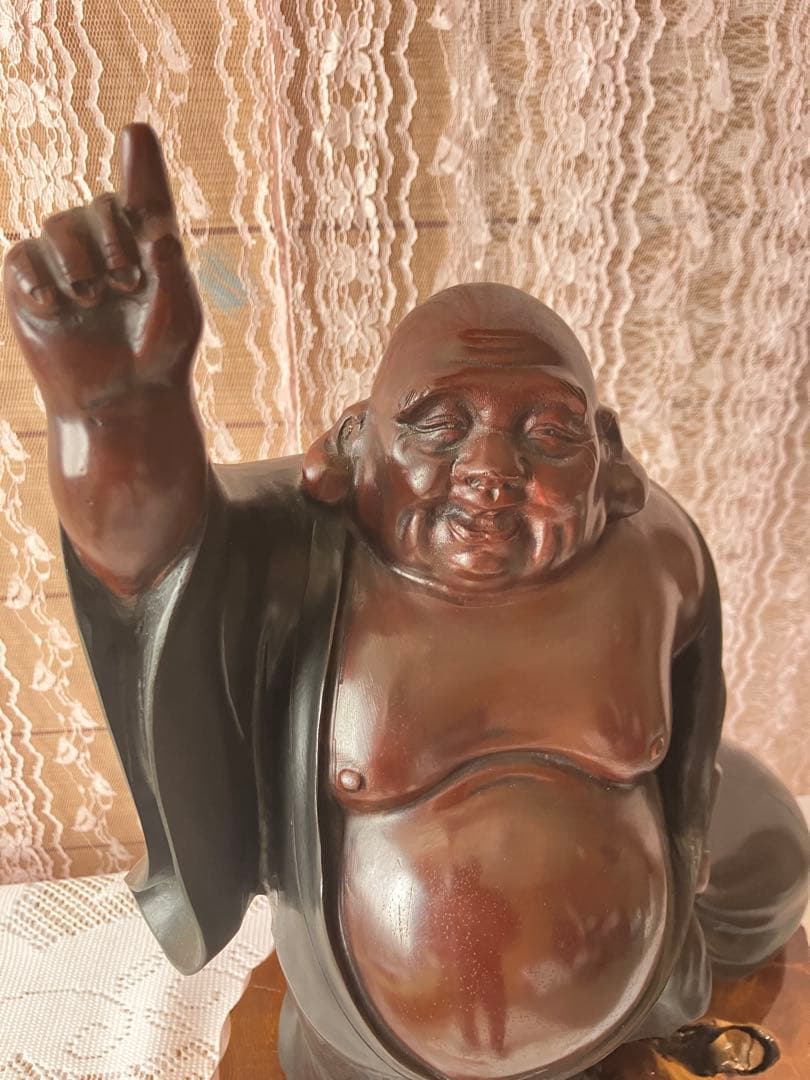 布袋様　置物　青銅（ブロンズ）製　【高岡銅器】