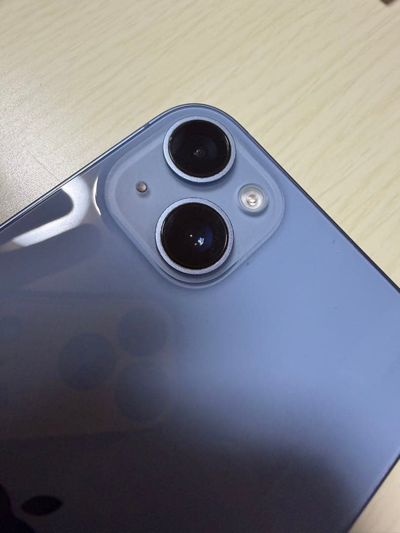 ※美品、電池100% SIMフリー　iPhone14plus256GB Blue
