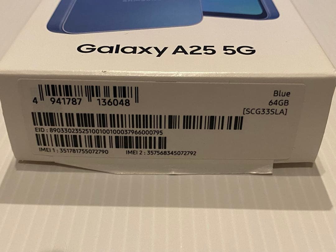 Samsung Galaxy A25 5G 本体 ブルー　スマホ