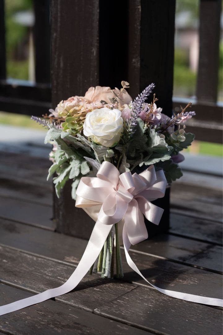 ウエディング　ブーケ　ブートニア　セット　wedding