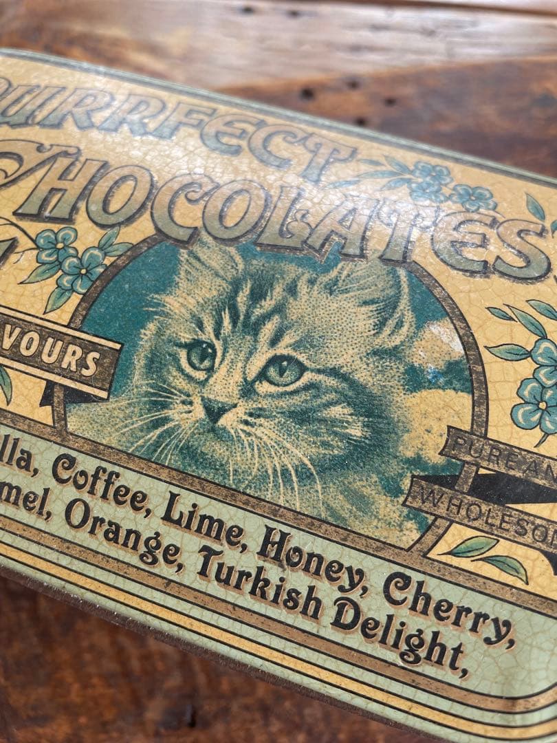かわいい猫のチョコレート缶