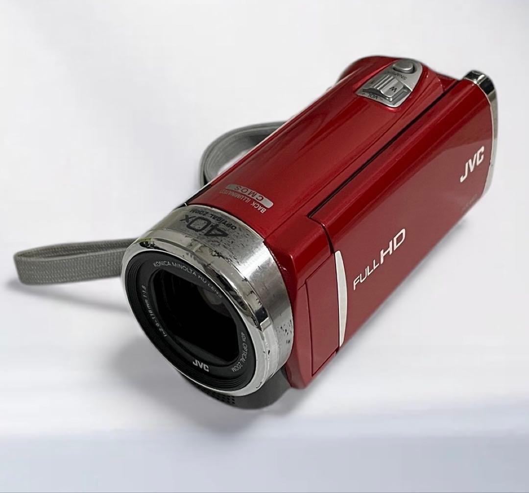 JVC Everio GZ-E225 ビデオカメラ レッド色