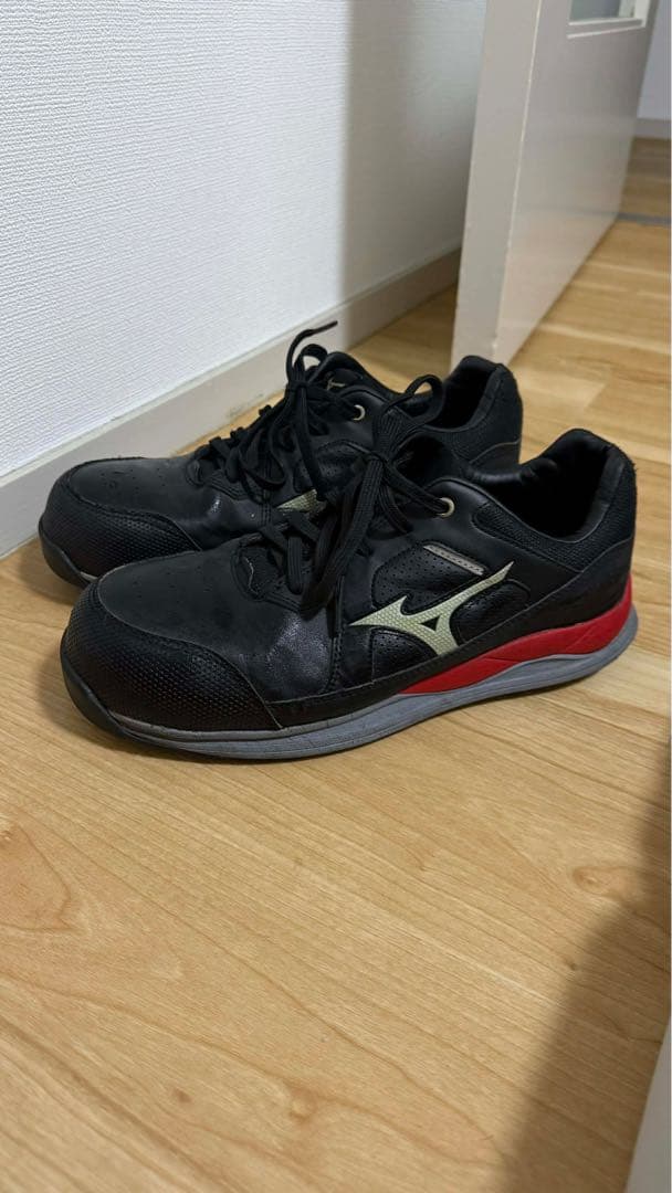 Mizuno スポーツシューズ 黒/赤