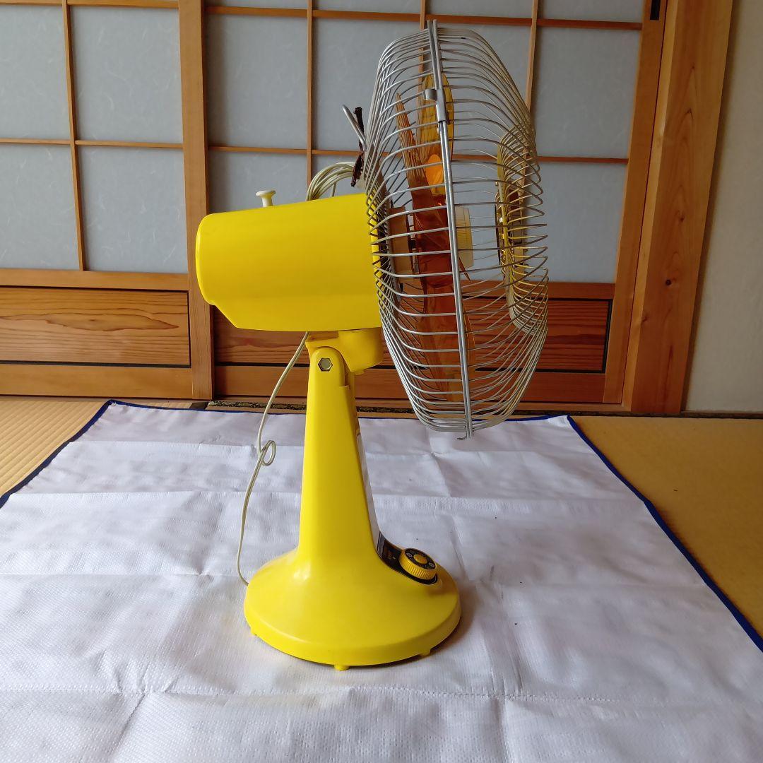TOSHIBA レトロ家庭用扇風機 イエロー