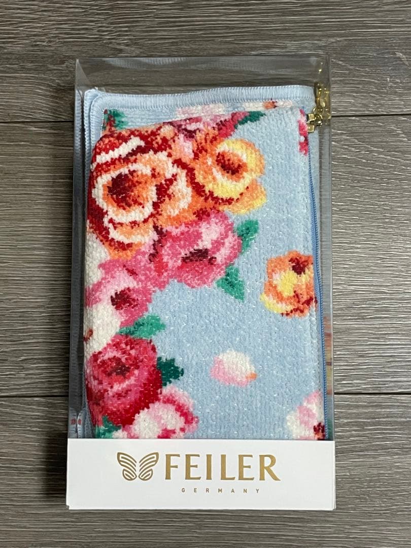 【新品未使用】FEILER ANA国際線限定　ポーチ&ハンカチ