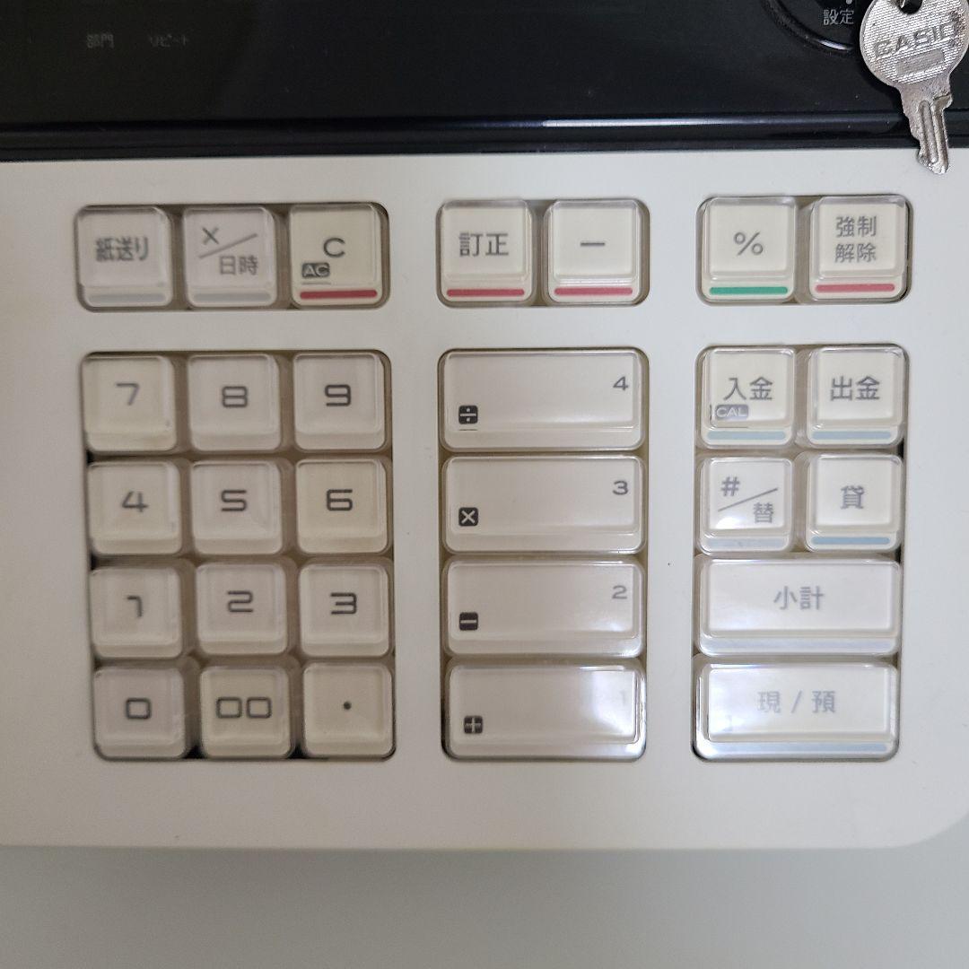 【CASIO】カシオ 電子レジスター 100ER ホワイト 説明書 箱付き
