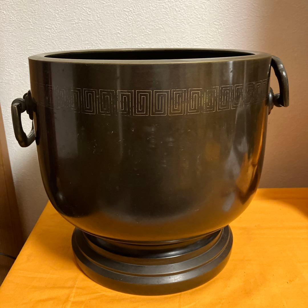 火鉢　銅製　古美術
