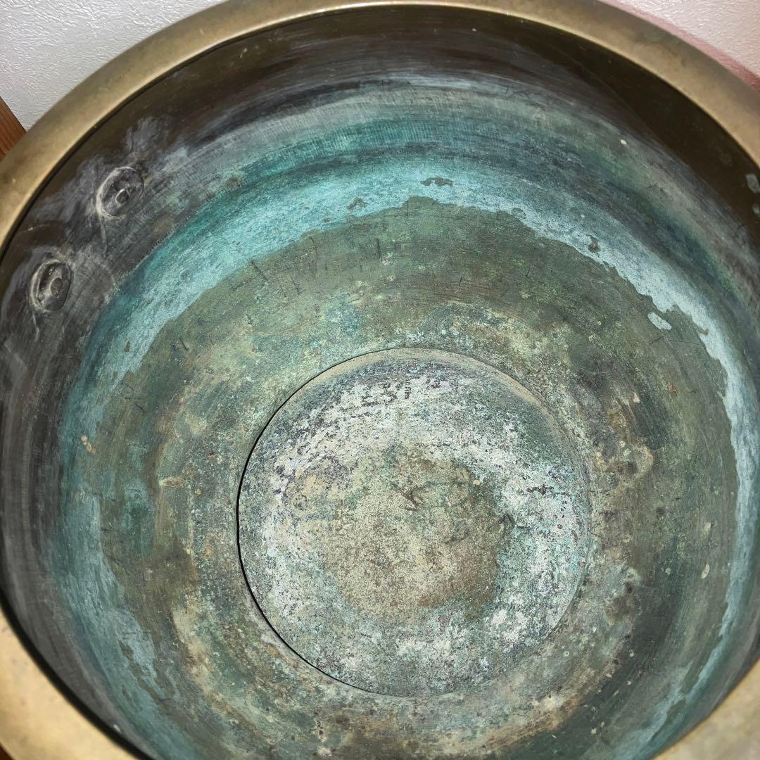 火鉢　銅製　古美術