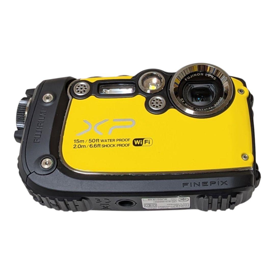 美品 FUJIFILM FINEPIX XP200 防水デジタルカメラ イエロー