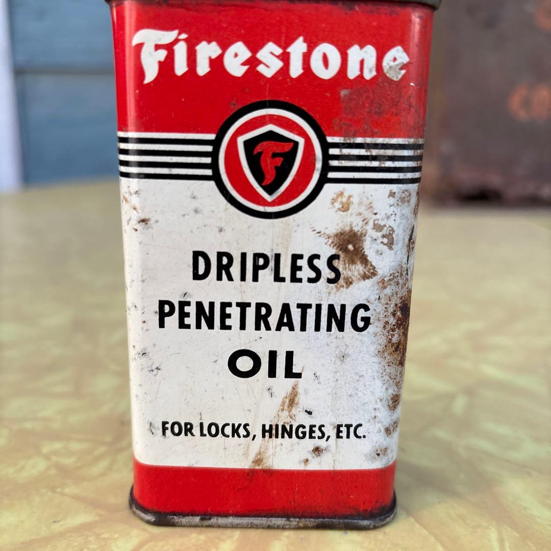 アメリカ ヴィンテージ ハンディオイラー オイル缶 Firestone
