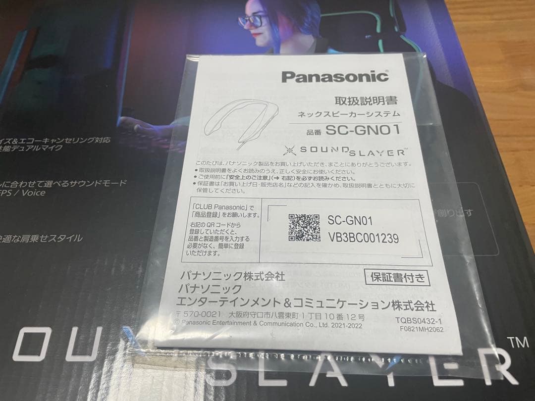 ヘッドホン Panasonic SC-GN01