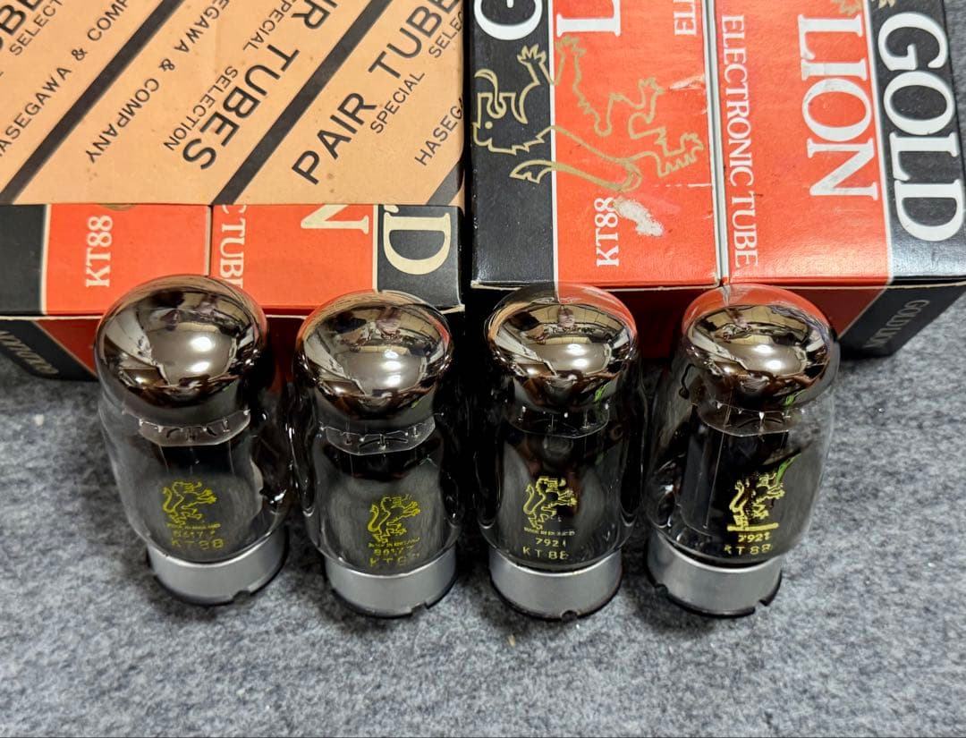 GOLD LION KT88 真空管 新品近い4本セット