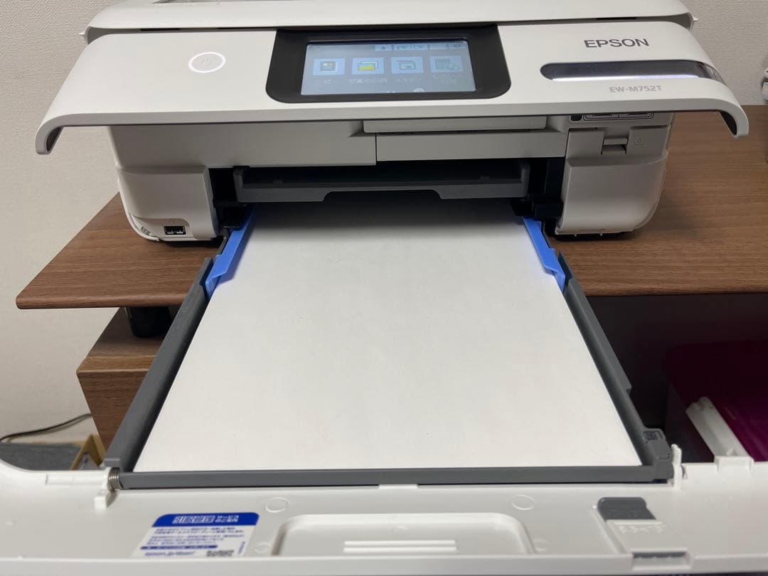 美品 EPSON EW-M752T 総印刷9枚エコタンクWi-Fiコピースキャン