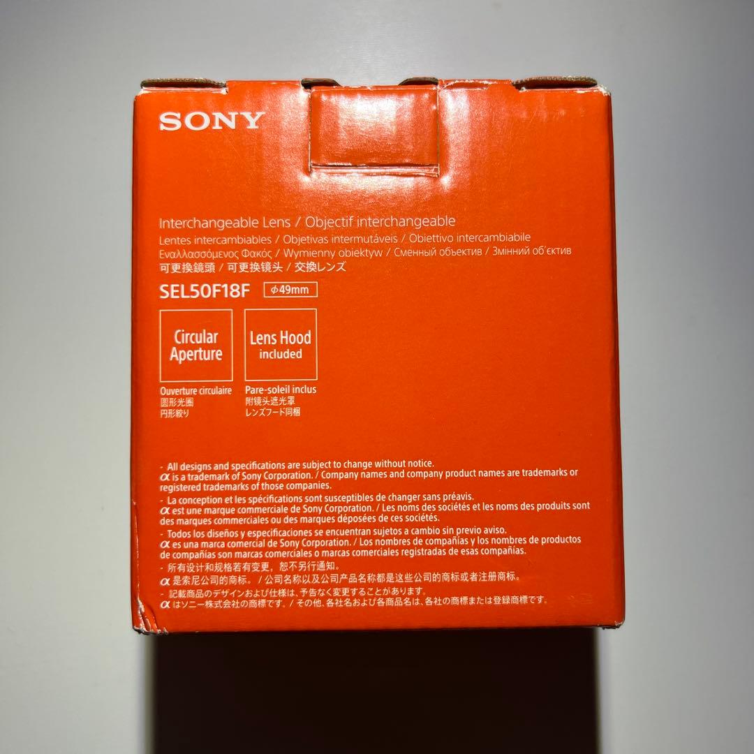 sony SEL50F18 単焦点レンズ