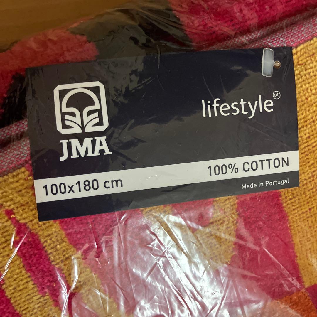【新品】JMAポルトガル100×180ビッグバスタオル　1枚　コンフェイト柄